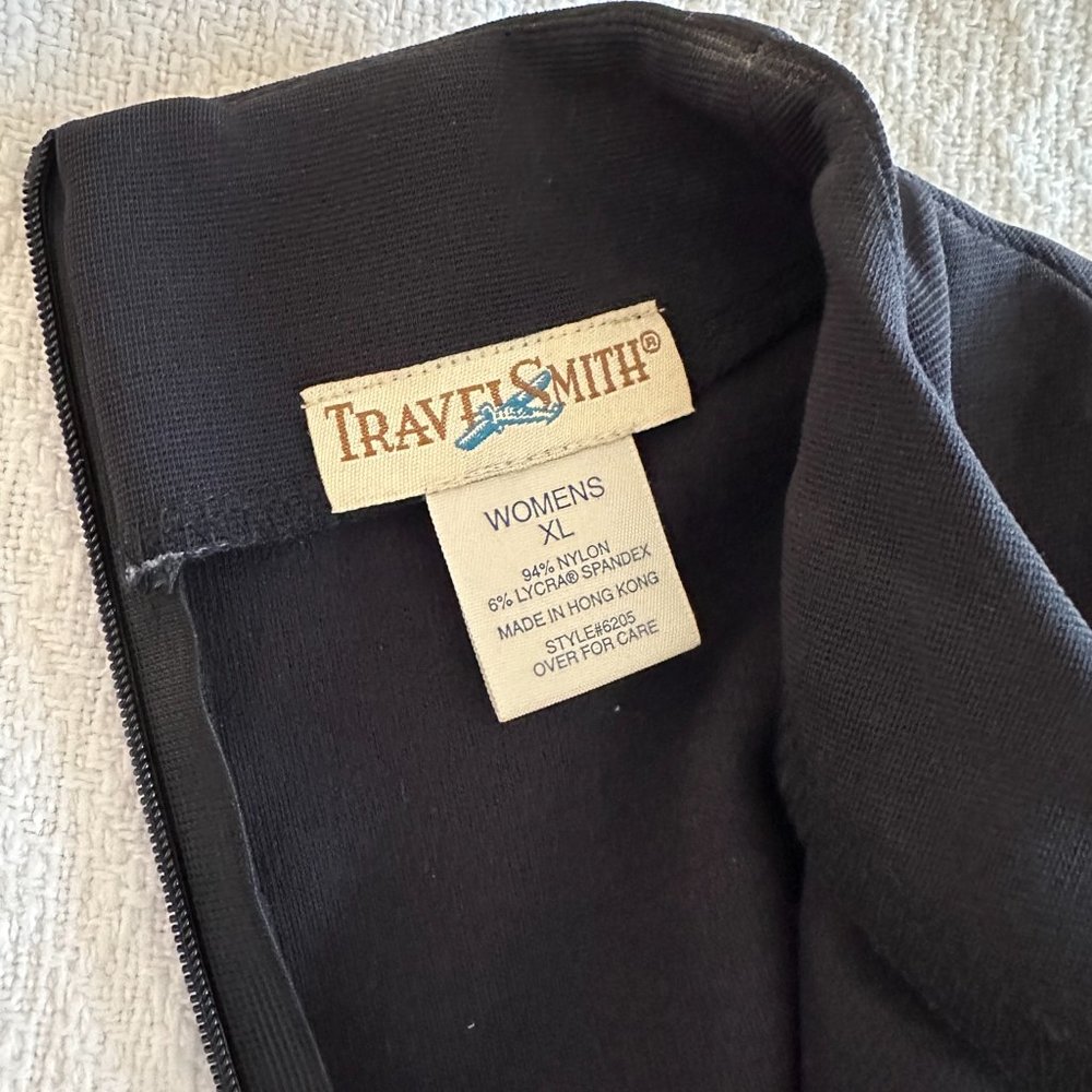 TravelSmith LBD ¾ sleeve black Dress - Picture 3 of 9